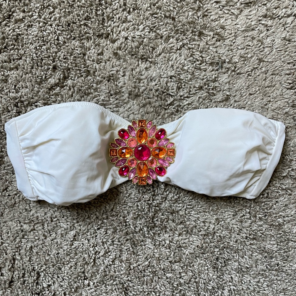 Jeweled Strapless Victorias Secret Swim Top